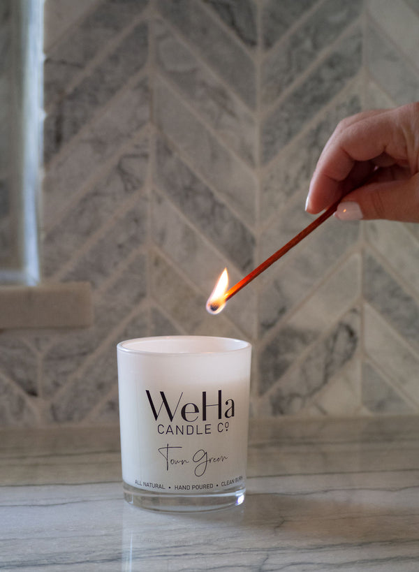 WeHa Candle Co.  |  All-Natural  |  Hand-poured in West Hartford, CT  |  Clean burn