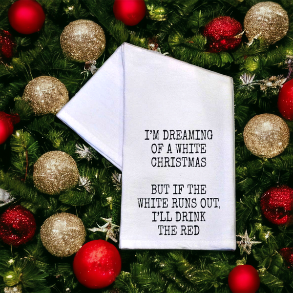 Dreaming of a White Christmas | Dish Towel