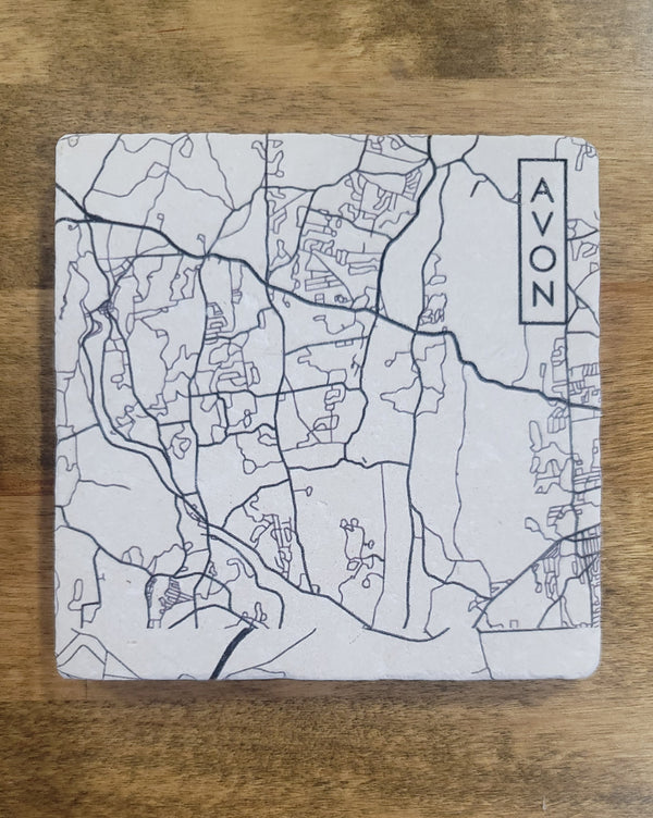Map Coasters | Set of 4