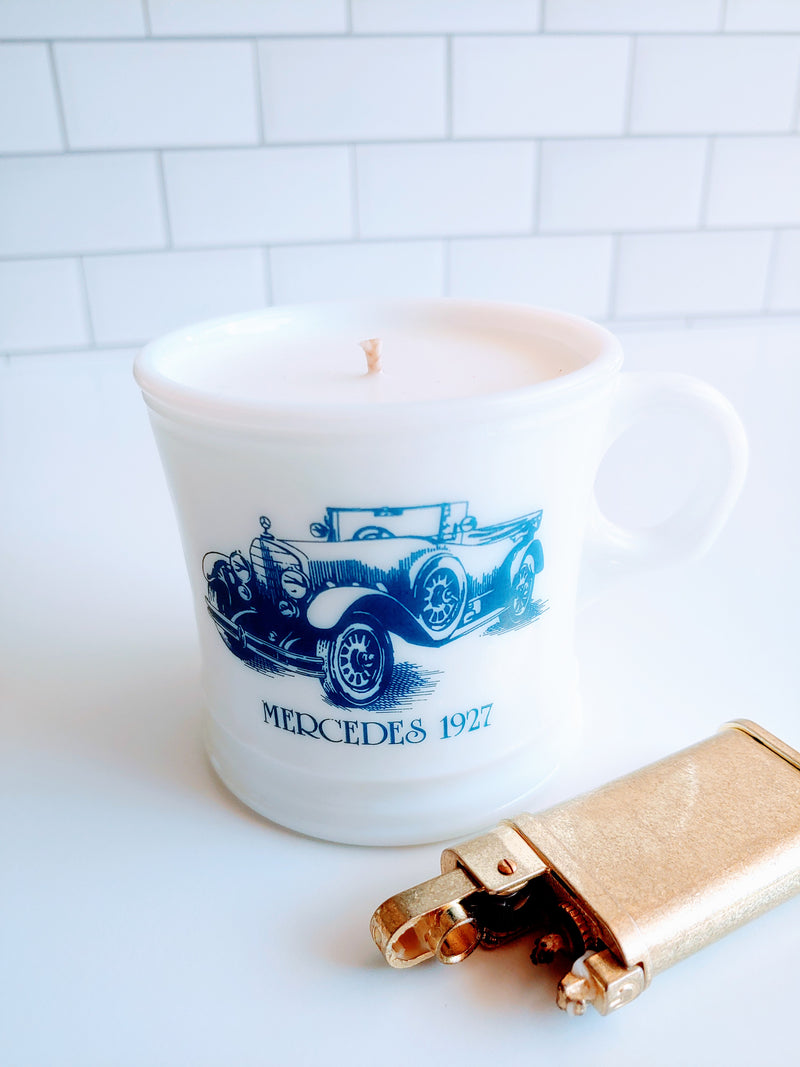FATHER'S DAY Vintage Car Mug | Coconut-Soy Candle