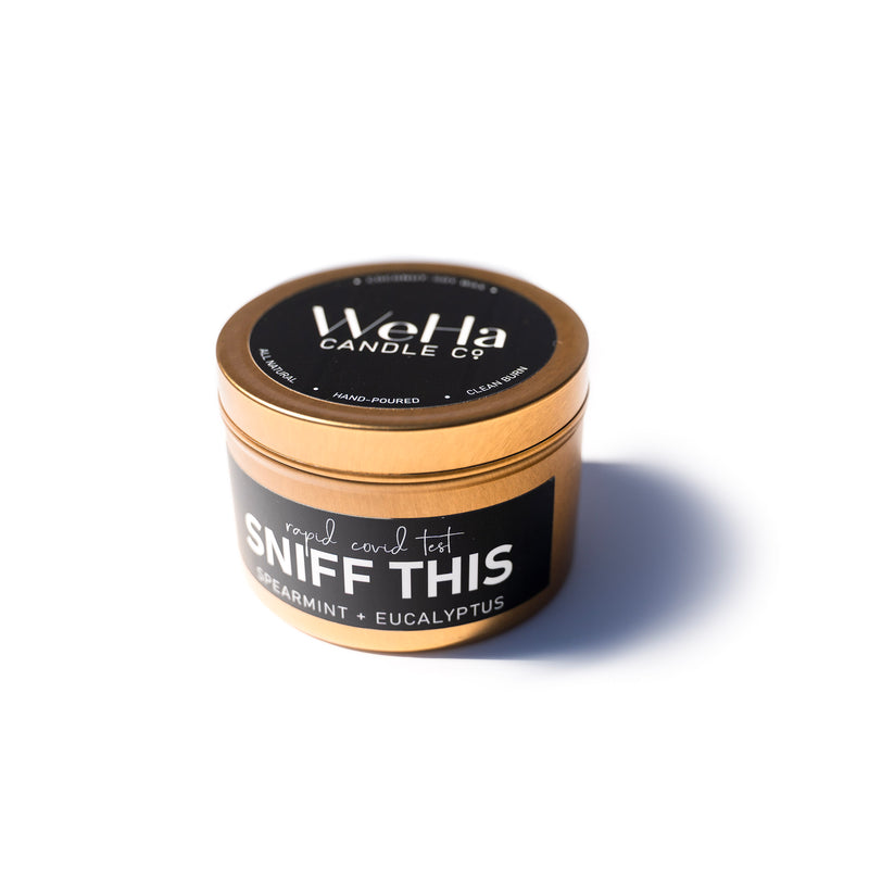"SNIFF THIS" Humor Tin | Coconut-Soy Candle