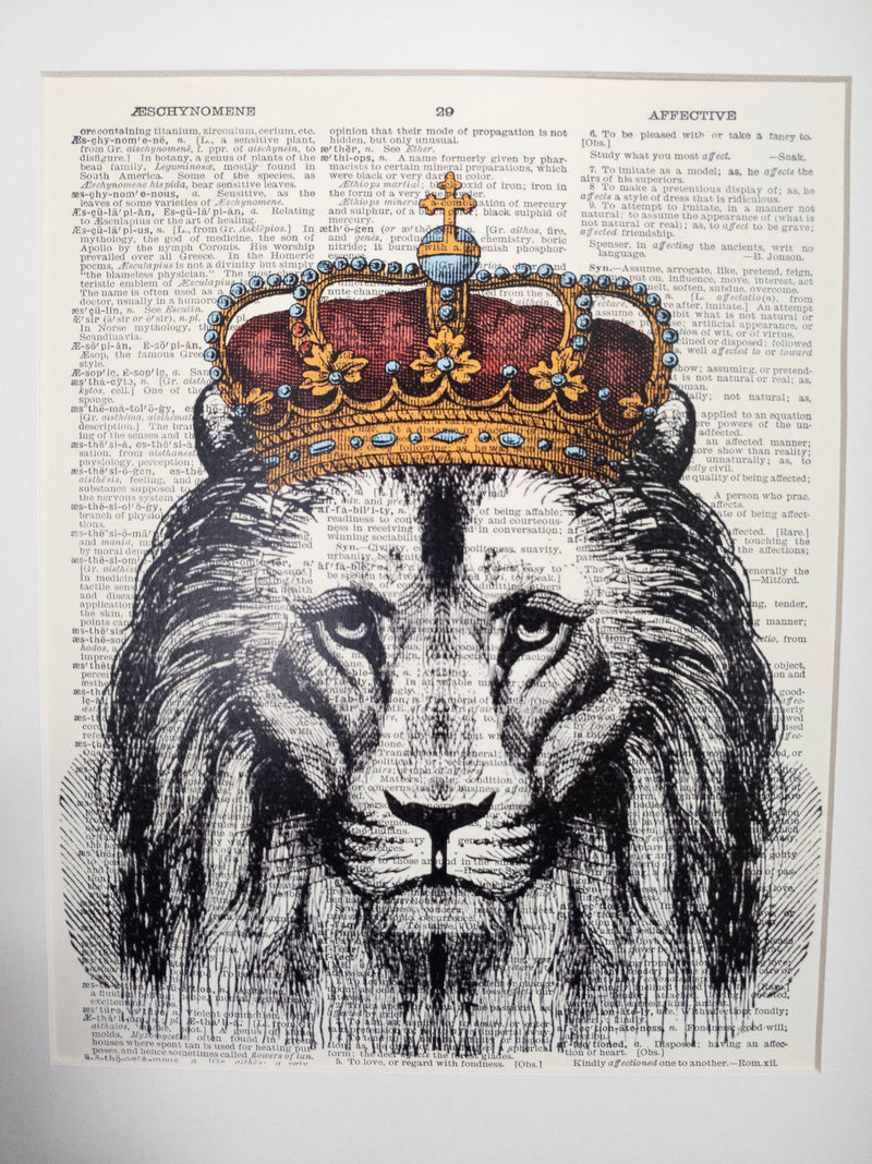 "Reign" | Dictionary Art Print