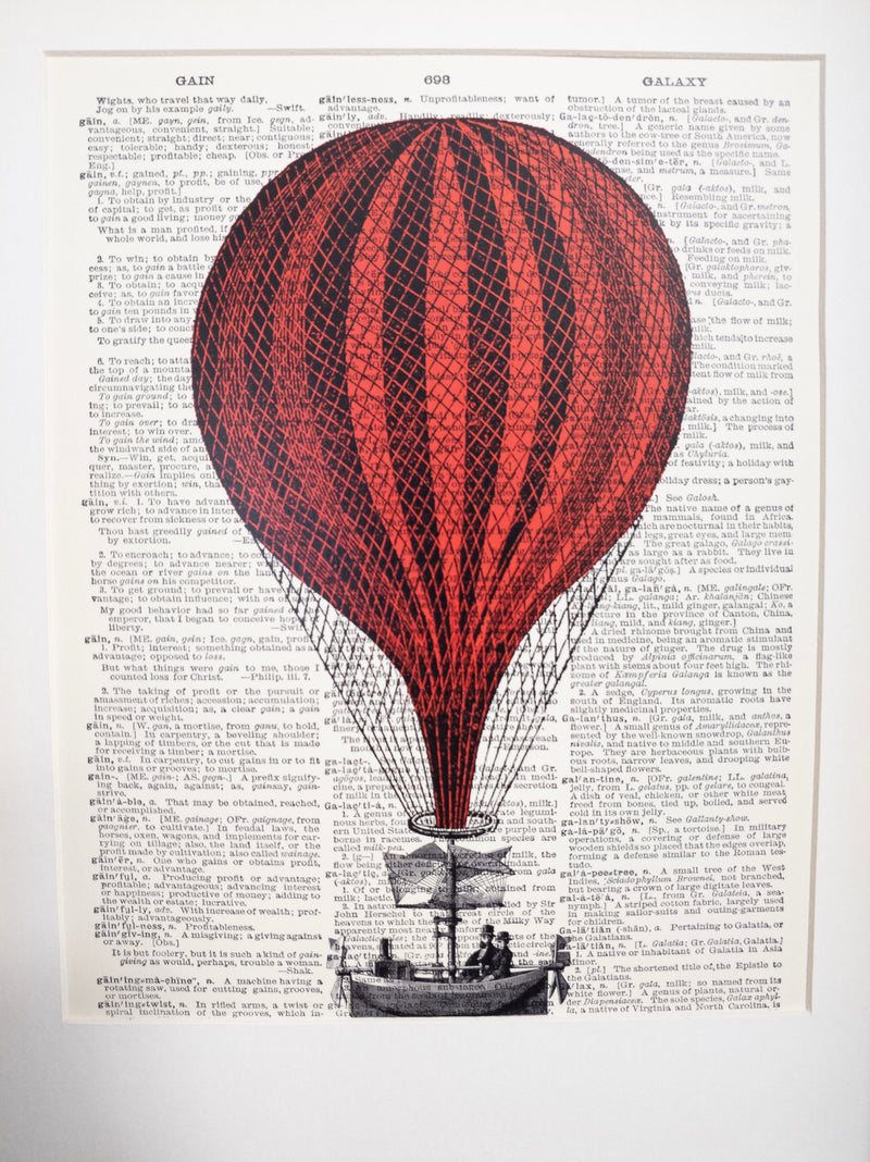 "Voyagers" | Dictionary Art Print
