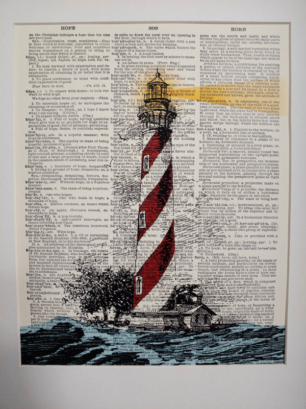 "Beacon" | Dictionary Art Print