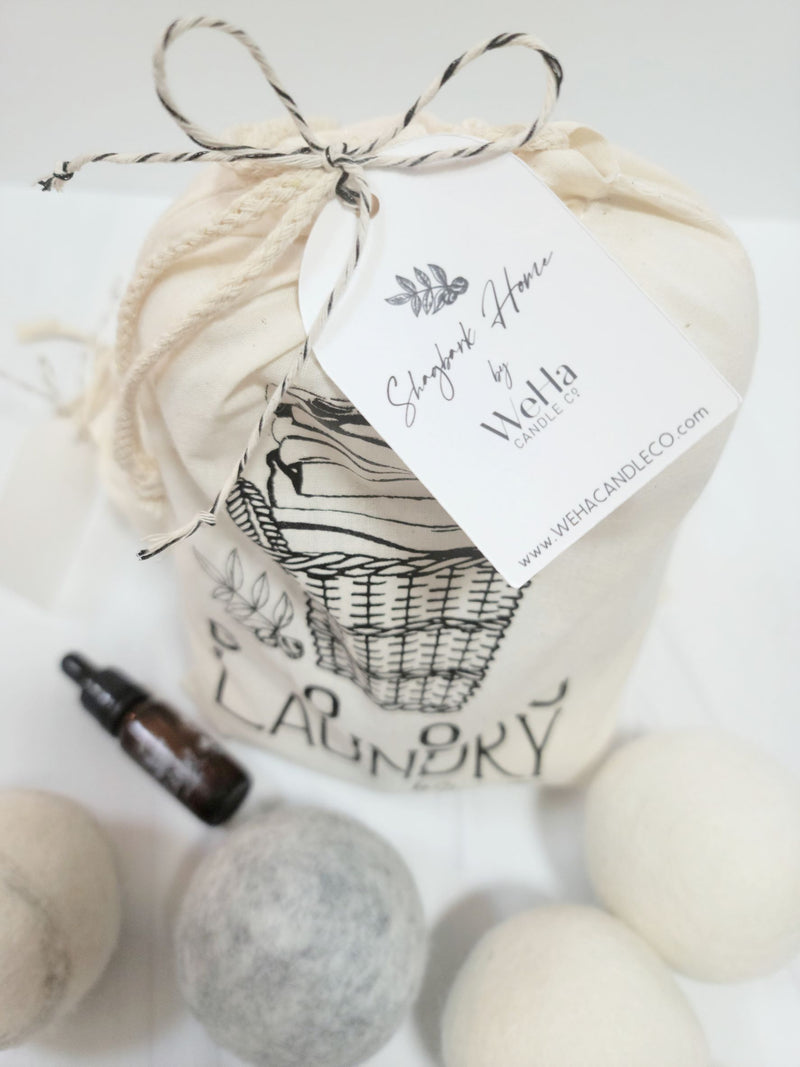 LAUNDRY KIT | Wool Dryer Balls with Fragrance Oil